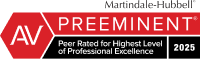 Logo Recognizing The Poole Law Group's Martindale Hubell Award in 2025