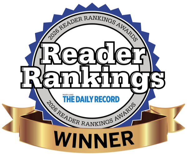 Logo Recognizing The Poole Law Group as a Maryland Daily Record 2026 Reader Rankings Winner