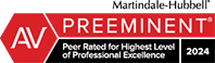 Logo Recognizing Peer Reviews in 2021 for The Poole Law Group