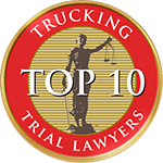 Logo Recognizing NTLs Trucking Top 10 affiliation with The Poole Law Group
